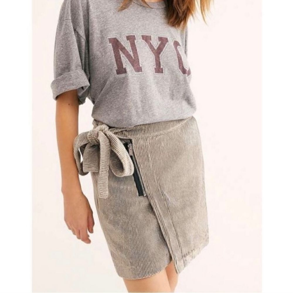 Scotch & Soda Velvet Corduroy Mini Wrap Skirt